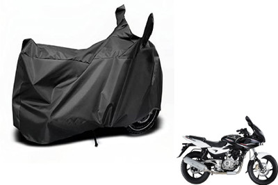 MOCKHE Waterproof Two Wheeler Cover for Bajaj(Pulsar 220 DTS-i, Black)