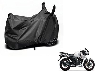 MOCKHE Waterproof Two Wheeler Cover for TVS(Apache RTR 160, Black)