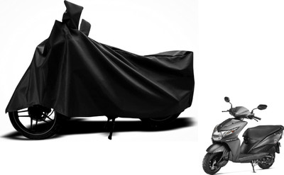 Auto Hub Two Wheeler Cover for Honda(Dio, Black)