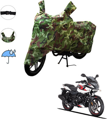 AutoGalaxy Waterproof Two Wheeler Cover for Bajaj(Pulsar 220 DTS-i, Green)