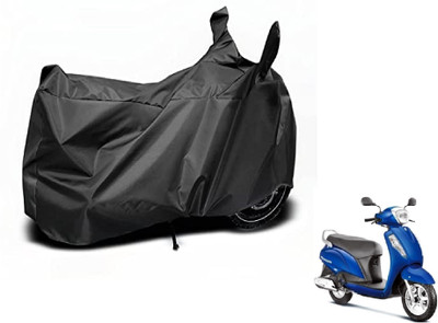 Auto Hub Two Wheeler Cover for Suzuki(Access 125, Black)