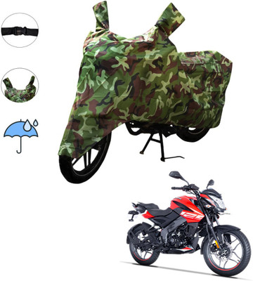 AUTOCAD Waterproof Two Wheeler Cover for Bajaj(Pulsar NS125 BS6, Green)