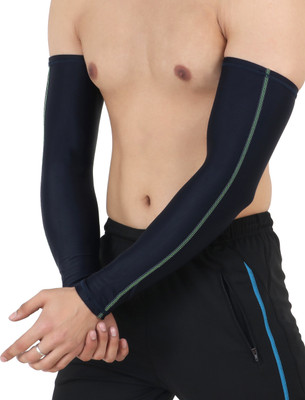 Kyk Polyester Arm Sleeve For Men & Women(Free, Black)