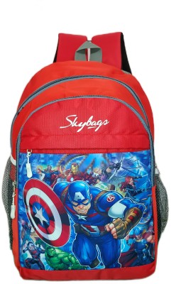Theluggageshop AVENGER-RED Waterproof School Bag(Red, 32 L)