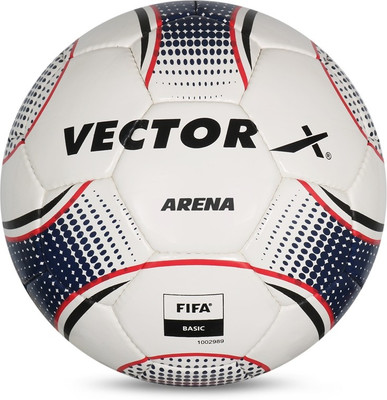 VECTOR X ARENA FIFA BASIC CERTIFIED Football - Size: 5(Standard, Pack of 1, White, Blue)