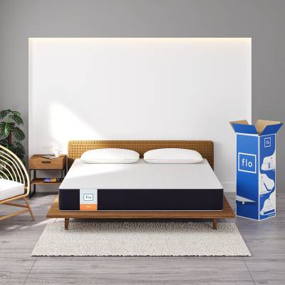 FLO ERGO Memory Foam 10 inch King PU Foam Mattress