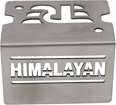 RawatZ Brushed Stainless Steel Front Disc Brake Master Cylinder Guard Handlebar Hand Guard(Royal Enfield)
