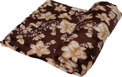 AROHA Printed Double AC Blanket for  AC Room(Microfiber, COFFEE)