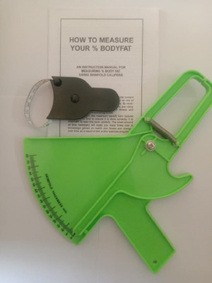 FLOVEIN SKINFOLD CALIPER WITH BODY MEASUREMENT TAPE Body Fat Analyzer(Green)