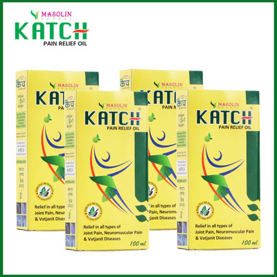 masolin KATCH AYURVEDIC PAIN RELIEF OIL 100ML - PACK OF 4 Liquid(4 x 100 ml)