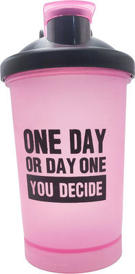 Te Quiti 600 ml Plastic Shaker(Pack of 1, Pink)