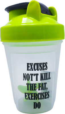 Tatsam 400 ml Plastic Shaker(Pack of 1, Green)