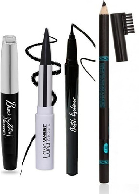 YAWI NEW PROFESSIONAL MAKE UP LOOK LONG LASTING EYTE MAKE UP COMBO(4 Items in the set)