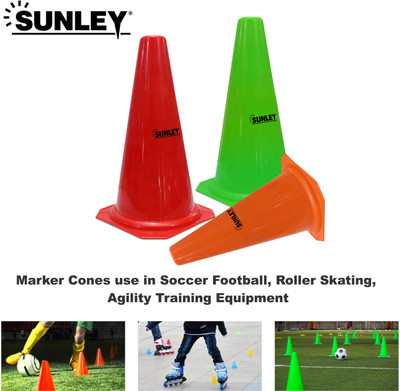 SUNLEY Cone Marker Pack of 10(Multicolor)