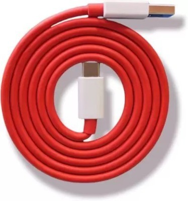 IIVAAs Micro USB Cable 2 A 1.2 m Type-C Fast Charging Cable Compatible for Oneplus(Compatible with Android Phones, Smart Phones, Tablet, USB Charging, Oneplus 6T / 6/ 5T /5 / 3T / 3, Red, One Cable)