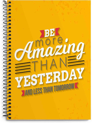 craft maniacs BE MORE AMAZING HI 160 RULED PAGES HI QUALITY DIARY A5 Diary RULED 160 Pages(Multicolor)