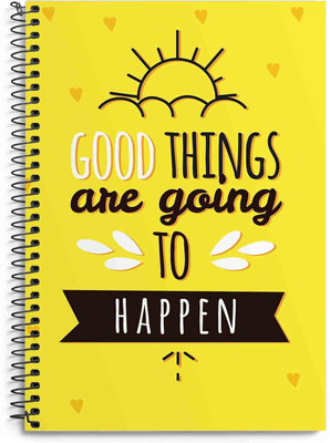 craft maniacs GOOD THINGS HAPPEN HI 160 RULED PAGES HI QUALITY DIARY A5 Diary RULED 160 Pages(Multicolor)