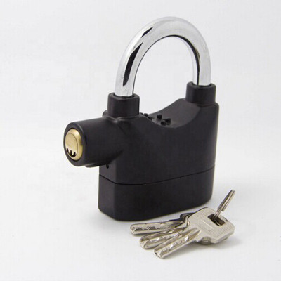 WunderVoX Alarm Lock 110dba Universal Security Alarm Lock System Anti-Theft-X48 Padlock(Black-116)