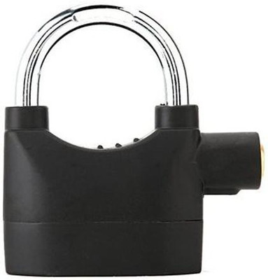 WunderVoX Security Kinbar Anti-Theft Door Motor Bicycle Siren Padlock-X126 Padlock(Black-96)