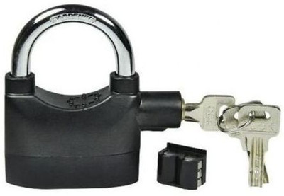 WunderVoX Anti Theft Motion Sensor Alarm Lock-X133 Padlock(Black-55)