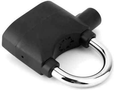 WunderVoX Good quality waterproof lock alarm padlock anti theft lock factory-X125 Padlock(Black-82)