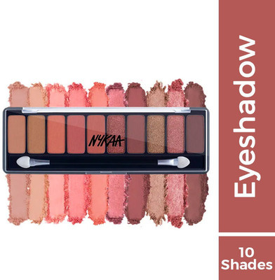 NYKAA Eyes On Me! 10-in-1 Eyeshadow Palette 12 g(Beachside Peach)
