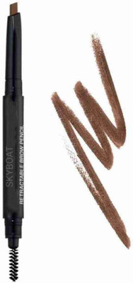 SKYBOAT SMOOTH AND SOFT 2 IN 1 EYEBROW BROWN PENCIL WITH EYEBROW COMB(BROWN)