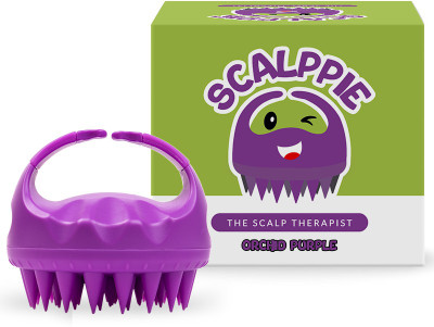 Scalppie ORCHID PURPLE HAIR SHAMPOO BRUSH AND SCALP MASSAGER