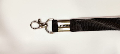 Dotpot 1 inch or 24mm Thick Lanyards with Badge Clip Lanyard(Black)