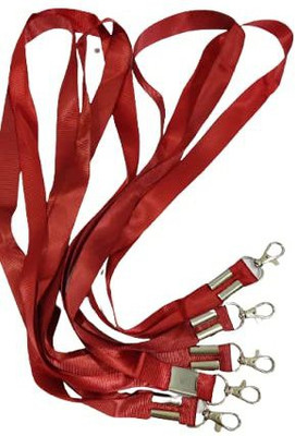 Dotpot 24mm Thick Lanyards with Badge Clip Lanyard(Maroon)