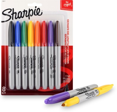 Sharpie Fine Tip Permanent Marker(Set of 8, Multicolor)