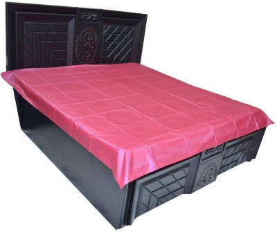 MANUFATORY Mattress Topper Double Size Waterproof Mattress Cover(Pink)