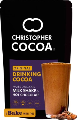 Christopher Cocoa Drinking Chocolate Cocoa Powder, Dark No Sugar, 1kg (Bake, Cake, Hot Chocolate, Drinking Shakes)(1000 g)