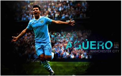 Sergio Aguero Footballer Flex Poster For Room M10 Photographic Paper(36 inch X 24 inch, Rolled)