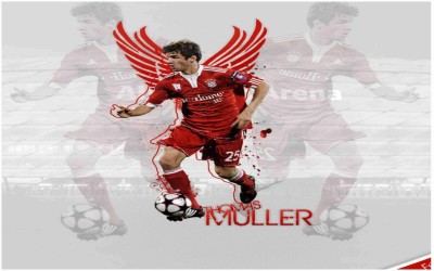 Thomas Muller Footballer Flex Poster For Room M7 Photographic Paper(36 inch X 24 inch, Rolled)