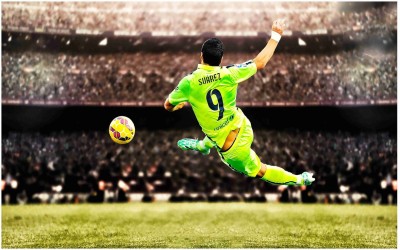 Luis Suarez Footballer Flex Poster For Room M9 Photographic Paper(36 inch X 24 inch, Rolled)