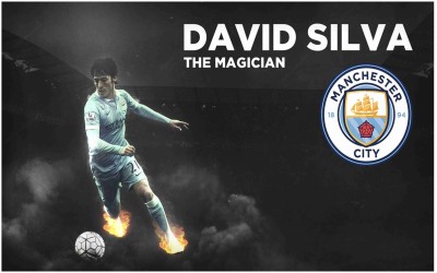 David Silva Footballer Flex Poster For Room M5 Photographic Paper(36 inch X 24 inch, Rolled)