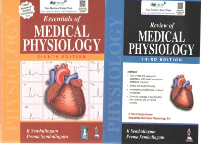 Essentials Of Medical Physiologyh (8th Edition) ( Set Of Two Books) By K. Sembulingam & Prema Sembulingam(Paperback, K. SEMBULINGAM, PREMA SEMBULINGAM)