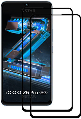 NSTAR Edge To Edge Tempered Glass for iQOO Z6 Pro 5G(Pack of 2)