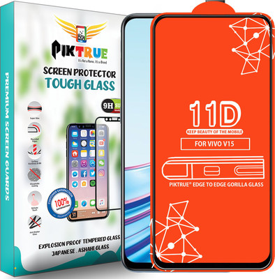 PikTrue Edge To Edge Tempered Glass for Vivo V15(Pack of 1)