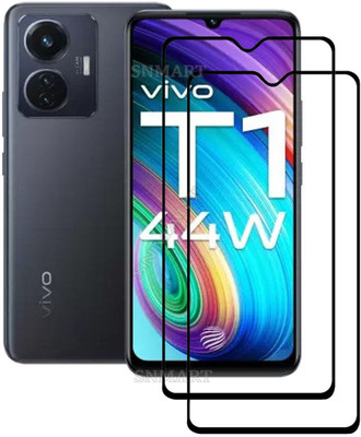 SNMART Edge To Edge Tempered Glass for vivo T1 Pro 5G(Pack of 2)