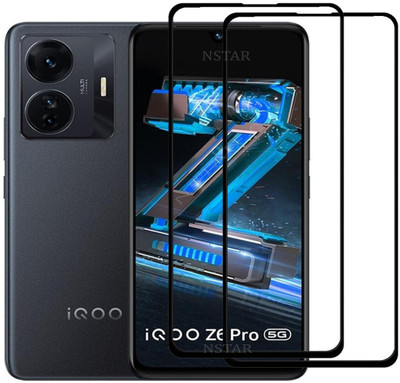 NSTAR Edge To Edge Tempered Glass for iQOO Z6 Pro 5G(Pack of 2)