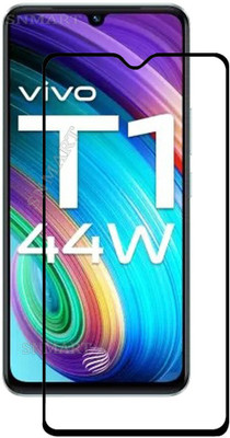 SNMART Edge To Edge Tempered Glass for vivo T1 44W(Pack of 1)