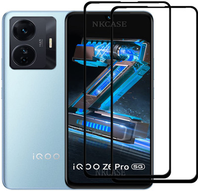 NKCASE Edge To Edge Tempered Glass for iQOO Z6 Pro 5G(Pack of 2)