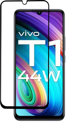 VAlight Edge To Edge Tempered Glass for vivo T1 44W, VIVO T1 44W(Pack of 1)