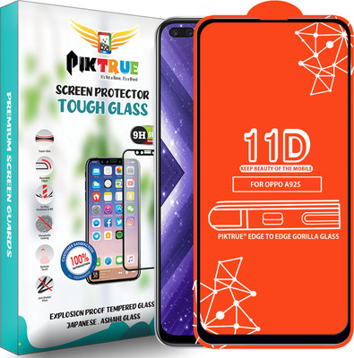 PikTrue Edge To Edge Tempered Glass for Oppo A92S(Pack of 1)