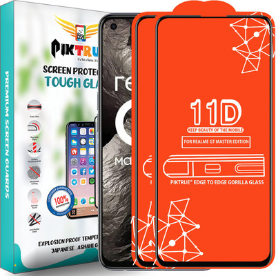 PikTrue Edge To Edge Tempered Glass for Realme Gt Master Edition(Pack of 2)