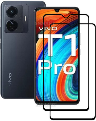 SNMART Edge To Edge Tempered Glass for vivo T1 Pro 5G(Pack of 2)