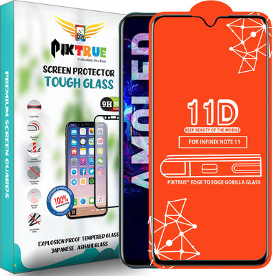 PikTrue Edge To Edge Tempered Glass for Infinix Note 11(Pack of 1)