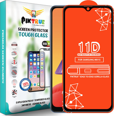 PikTrue Edge To Edge Tempered Glass for Samsung Galaxy M01S(Pack of 1)